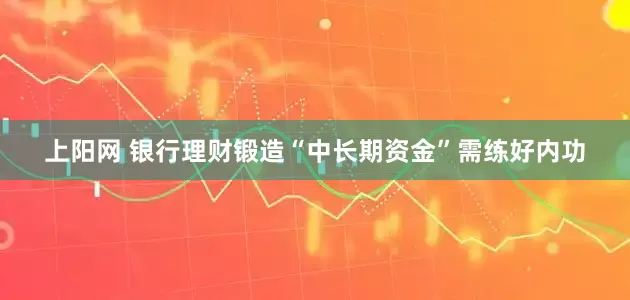 上阳网 银行理财锻造“中长期资金”需练好内功